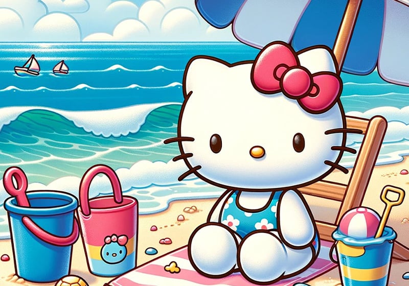 How to Draw Hello Kitty Easter Bunny 