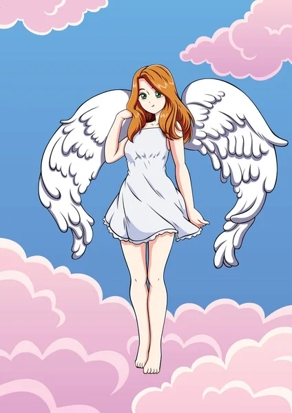 Anime angel girl