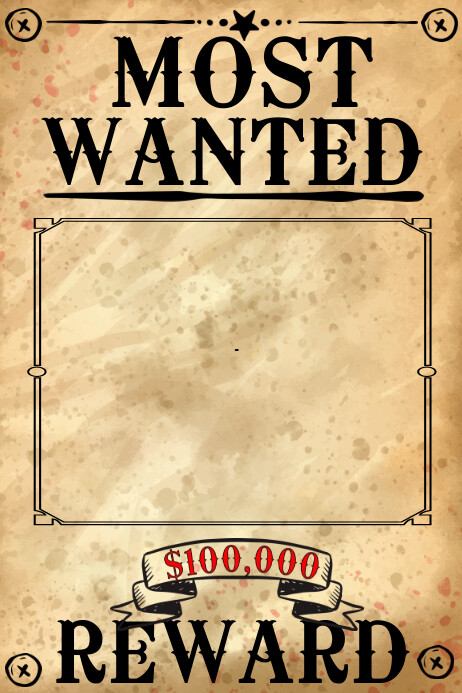 Wanted Poster Template Graphics, Designs & Templates