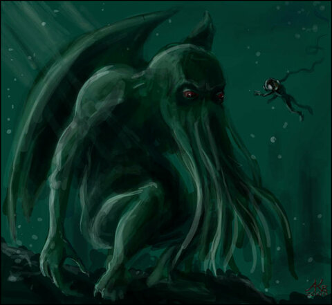 Обои на рабочий стол Ктулху Cthulhu 