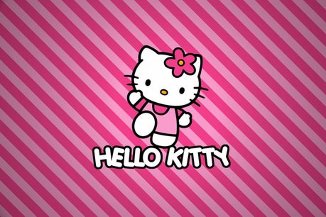 Hello Kitty Pink Decal Sticker 