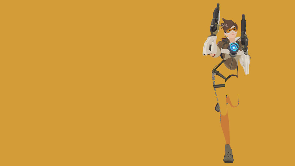 Tron inspired Tracer Wallpaper 