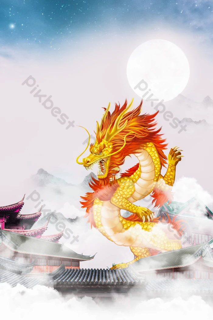 Обои dragon, дракон, 3d, краски, цвета для рабочего стола 