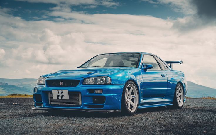 Wallpaper Nissan, Water, Skyline, GT-R 