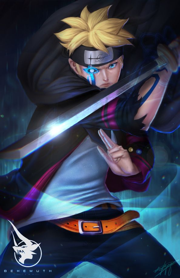 Naruto Boruto Digital Art by Duc Nguyen