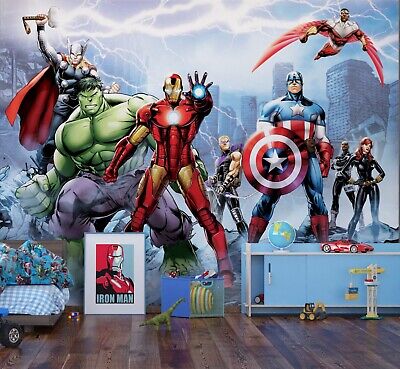 Marvel photo wallpaper 360x270cm Avengers Hulk Thor wall 