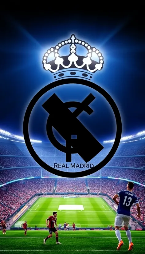 Real Madrid CF Wallpaper 4K, Logo 