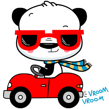 Panda Car Stock Illustrations – 830 