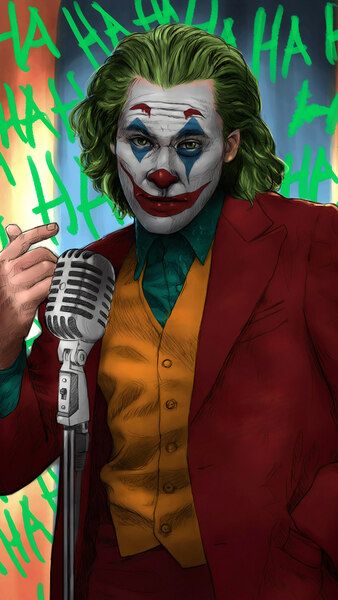 Обои улица, клоун, Джокер, бежит, Joker, Joaquin Phoenix 