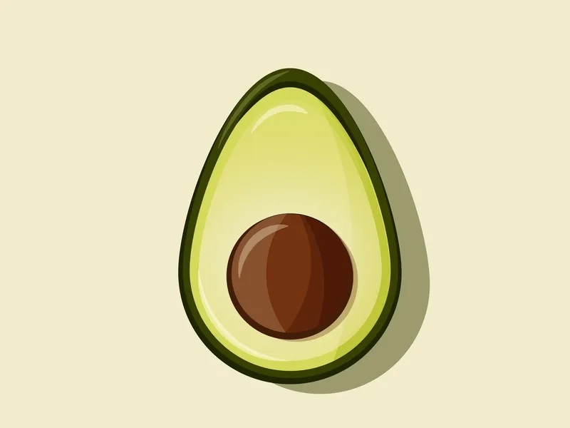 Funny Avocado Avatar Celebrating in 3D Rendering 