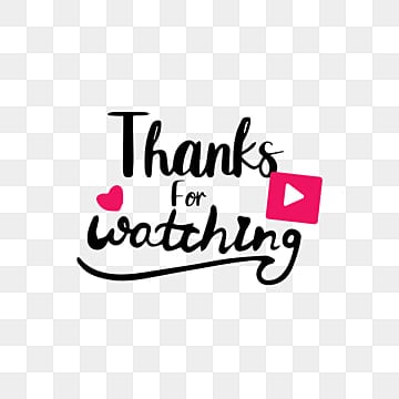 Thank You For Watching Projects 