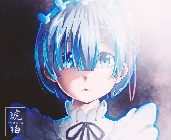 Anime Re Zero Rem Anime Girl Art Hand 