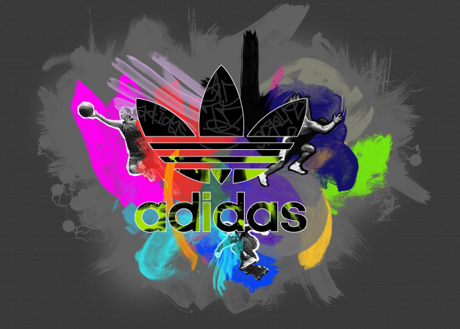 Обои спорт, адидас, adidas, фирма, товары, беый фон на 