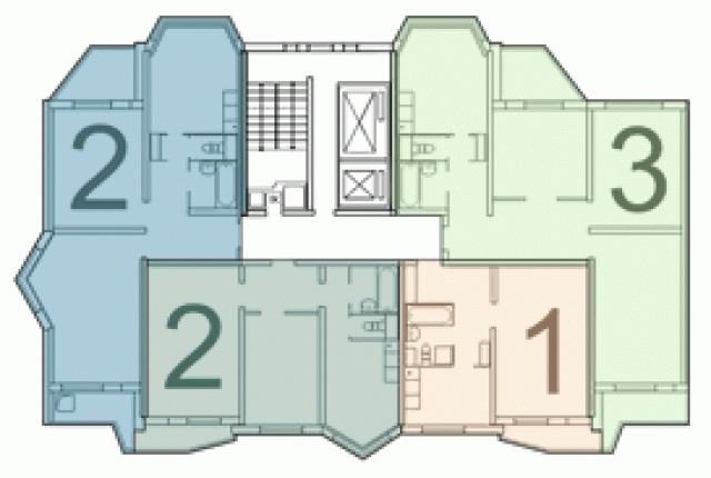 Перепланировка квартир П-44Т, варианты 