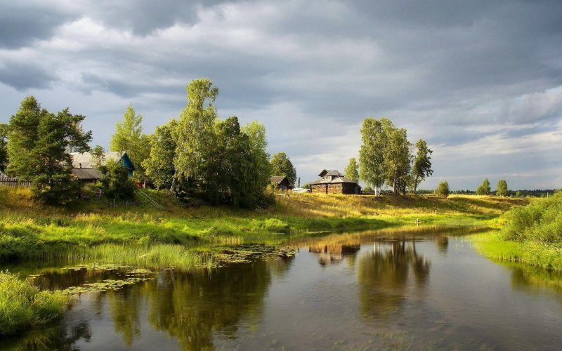 Заставки русская деревня 