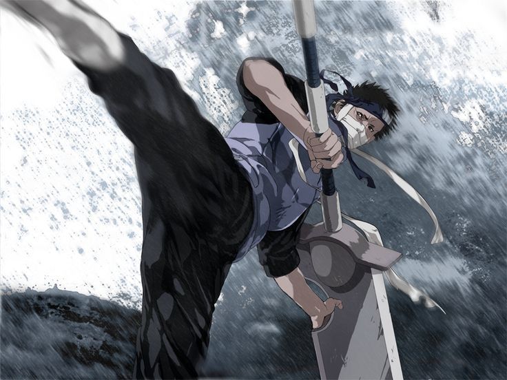 Zabuza Momochi Haku Kakashi Hatake Suigetsu Hozuki Art 