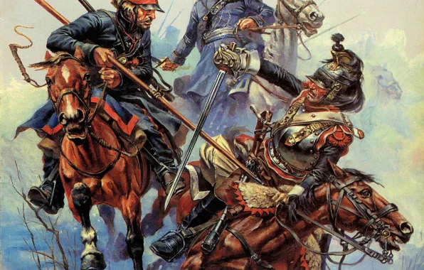 Cossacks Attacking A Squadron by 