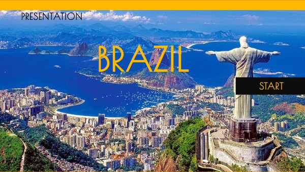 Face Of Brazil Presentation Template for PowerPoint, Google 