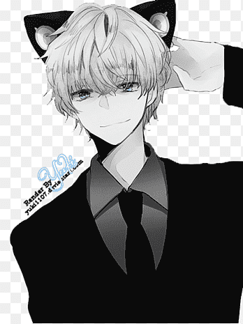 black and white ava anime//hmm