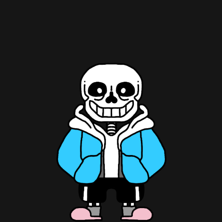 how draw SANS from Undertale 