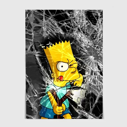 Картина в стиле поп-арт Барт Симпсон «Bart Simpson» для 