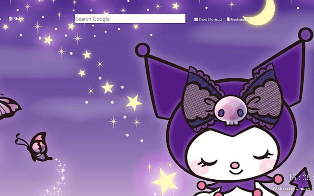 Kuromi Wallpaper 4K, My Melody, Pink aesthetic