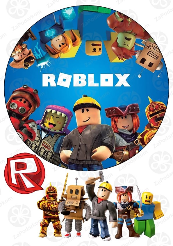 Мультяшный Roblox виртуальный мир игры 