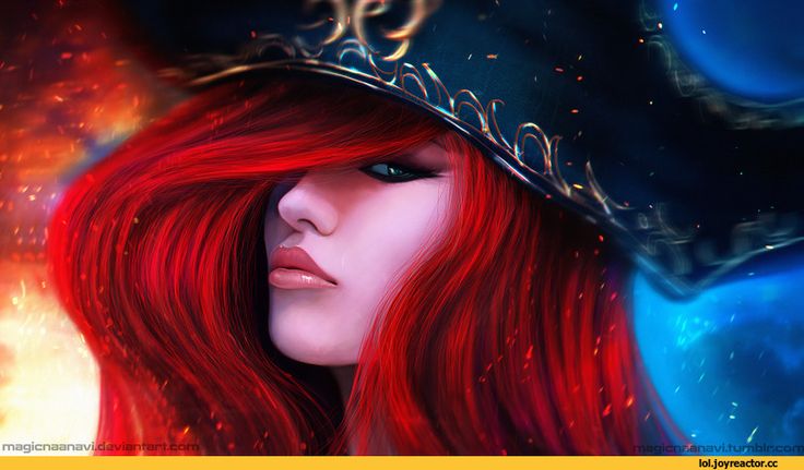 Обои на рабочий стол Miss Fortune / Мисс Фортуна, арт к игре 