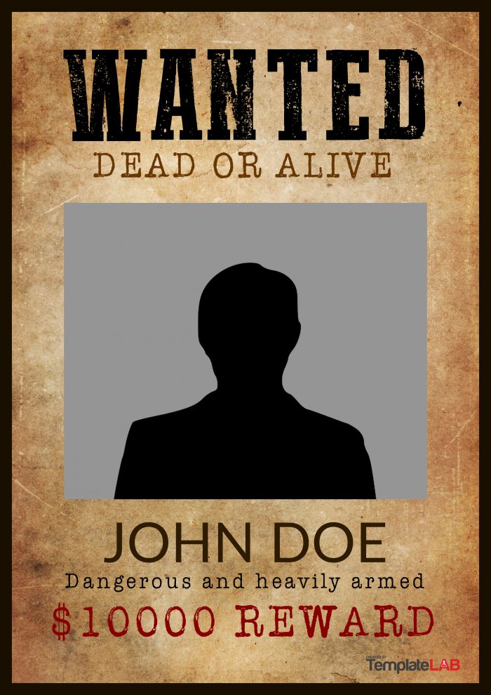 Wanted Poster Template by TGTM105