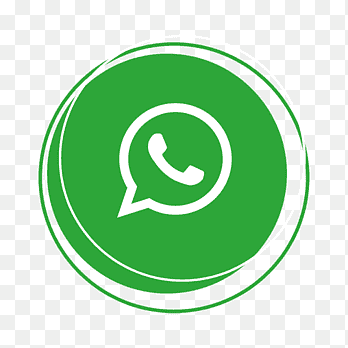 White Circular WhatsApp Icon PNG Images 