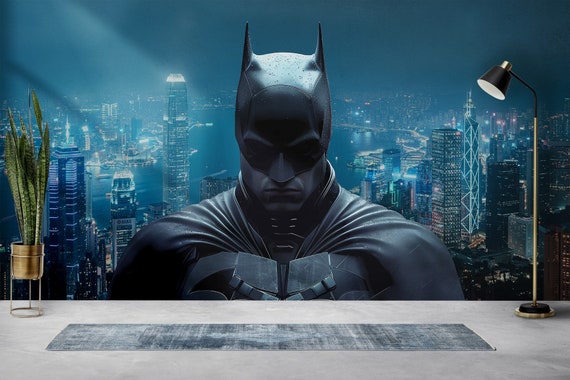 Batman Wall Mural Batman Wallpaper Superhero Wallpaper 