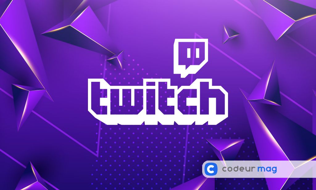 Autocollant Twitch Logo 