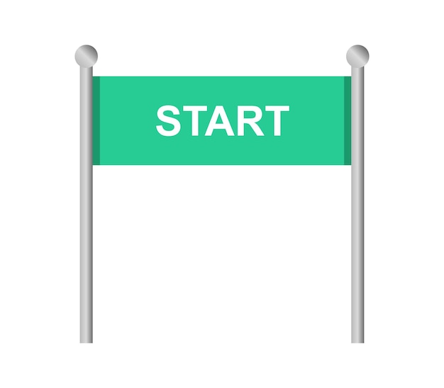 Start Flag Icon Stock Illustrations 