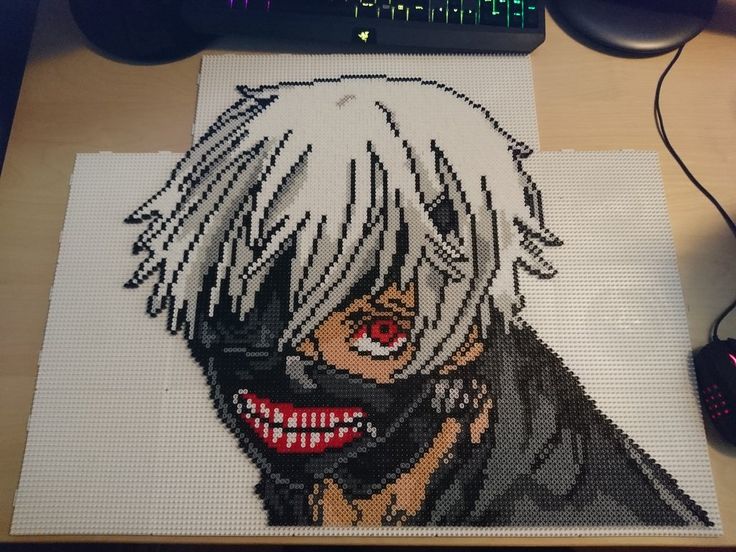 centipede Kaguja on a pixel canvas 