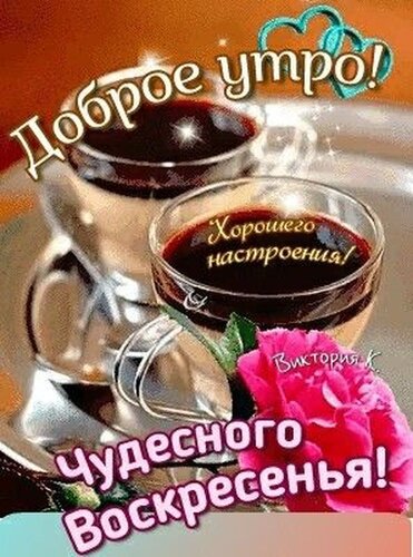 Чудесного Воскресенья! 🍏🌞🌹