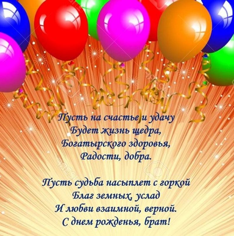 🎈С Днем Рождения брат!🎁 СУПЕР красивое 