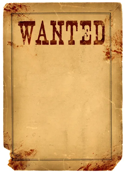 Blank Wanted Poster Template 