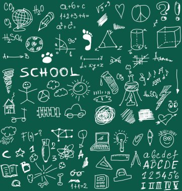 Chalkboard School Clipart