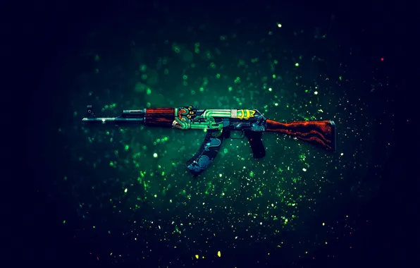 Wallpaper Background, Weapons, Gun, Valve, AK-47, Counter 