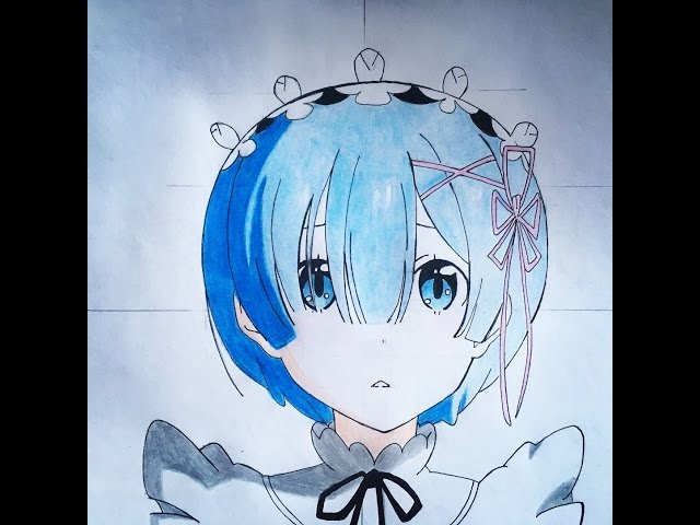 demon, anime, art, rem, re zero 