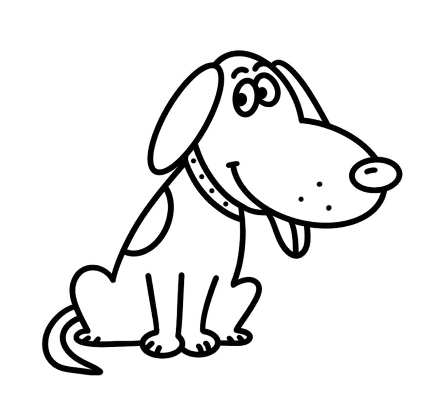 Dog Puppy Cartoon Drawing, Мультяшная собака 