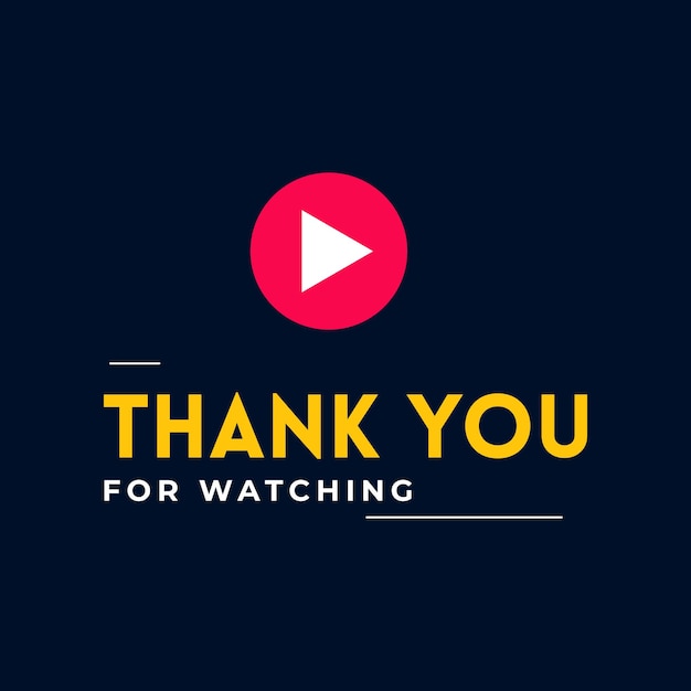 Thank You For Watching png images 