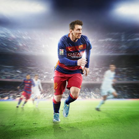 Lionel Messi Fc Barcelona Celebrates 