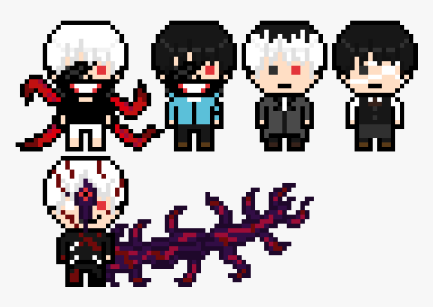 Ken kaneki pixel art