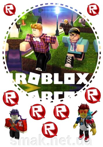 Футболка Роблокс Roblox Белая Размер 