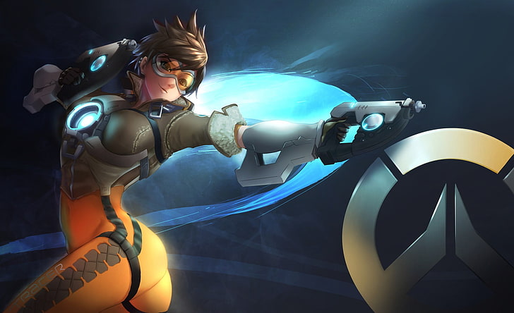 Overwatch 4k Tracer Pouty Lips Wallpaper 