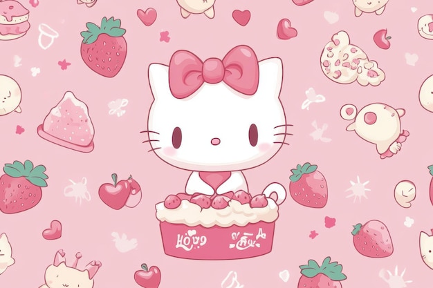 Tableau sur toile Hello Kitty