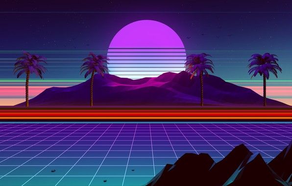 21+ Retrowave HD Wallpapers in 1440P 