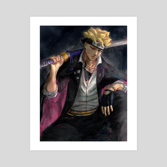 Boruto Uzumaki Aura posters & prints by Perrin lamy