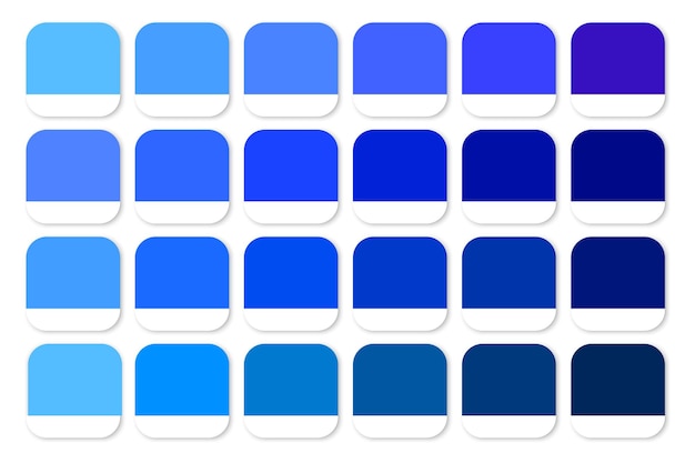 6 Shades of Blue Color Scheme 